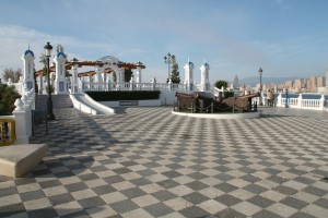 Het Plaza del Castillo, waar ooit een fort heeft gestaan